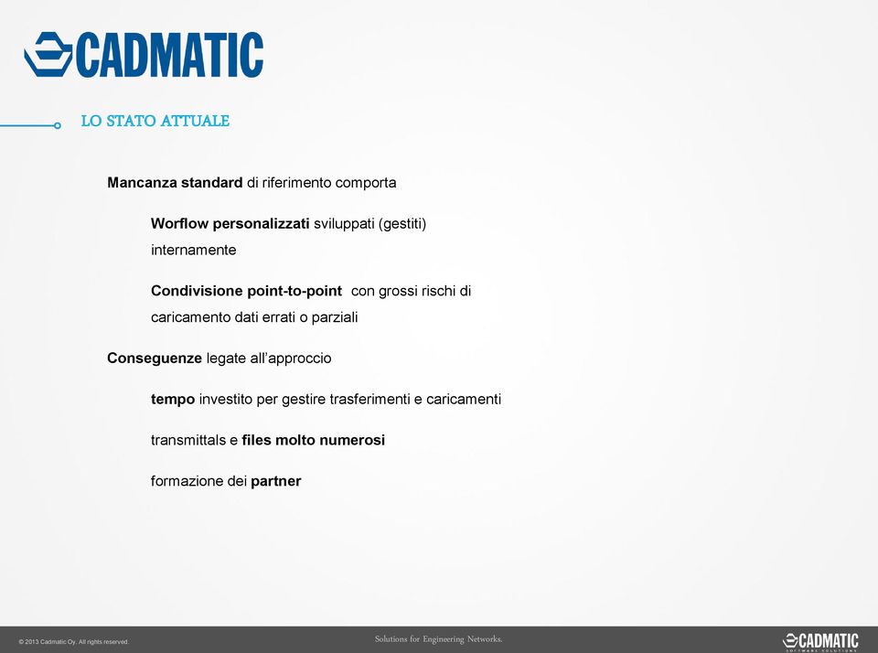 caricamento dati errati o parziali Conseguenze legate all approccio tempo investito