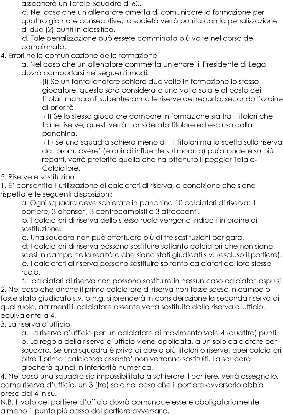 4. Errori nella comunicazione della formazione a.