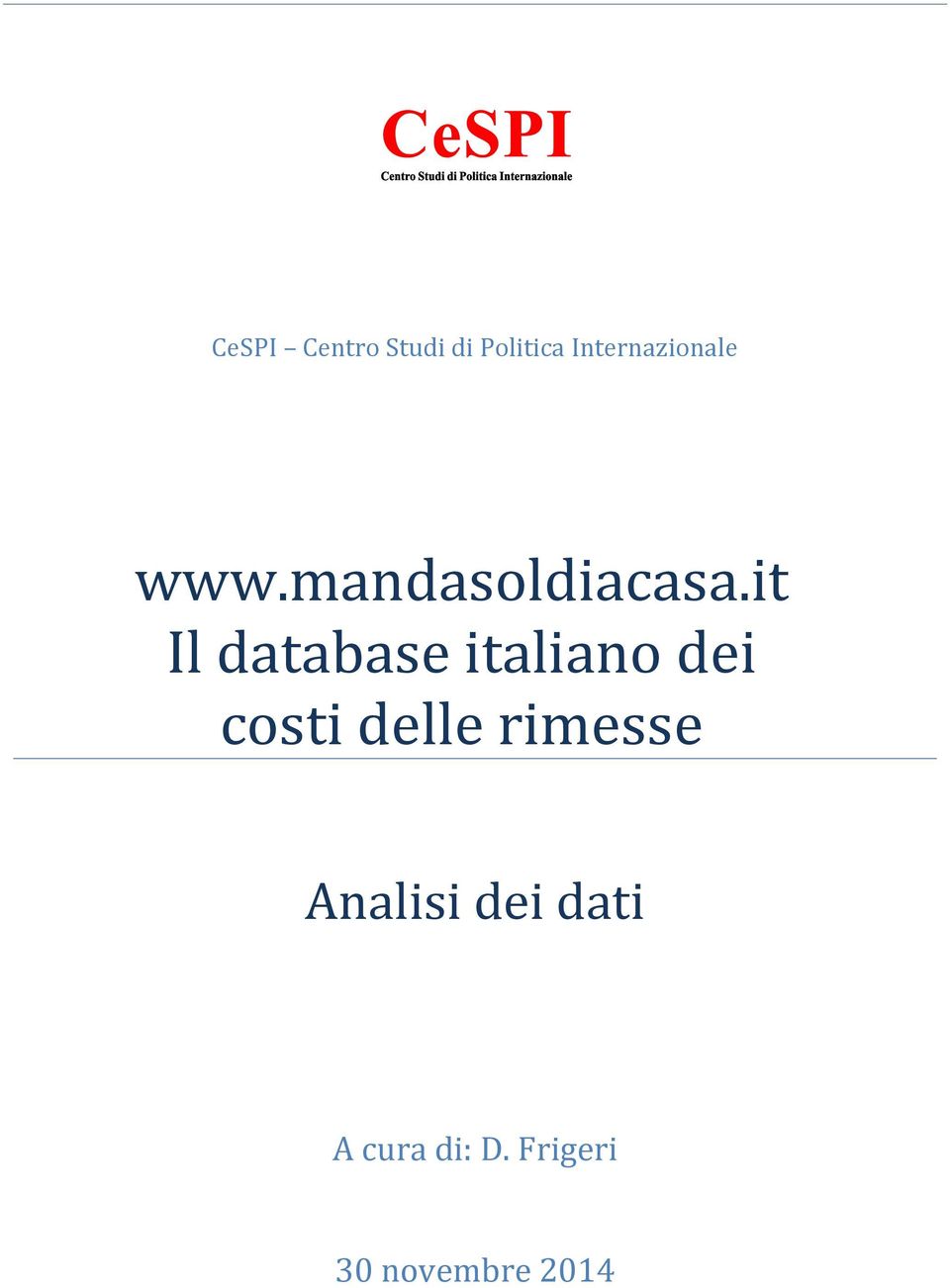 it Il database italiano dei costi delle