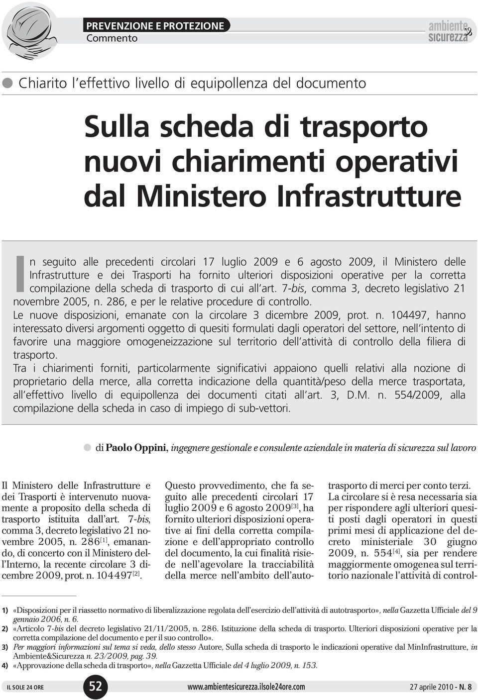 7 bis, comma 3, decreto legislativo 21 no