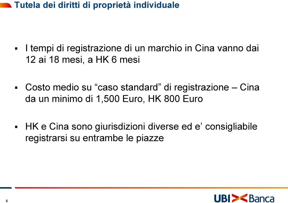 standard di registrazione Cina da un minimo di 1,500 Euro, HK 800 Euro HK e