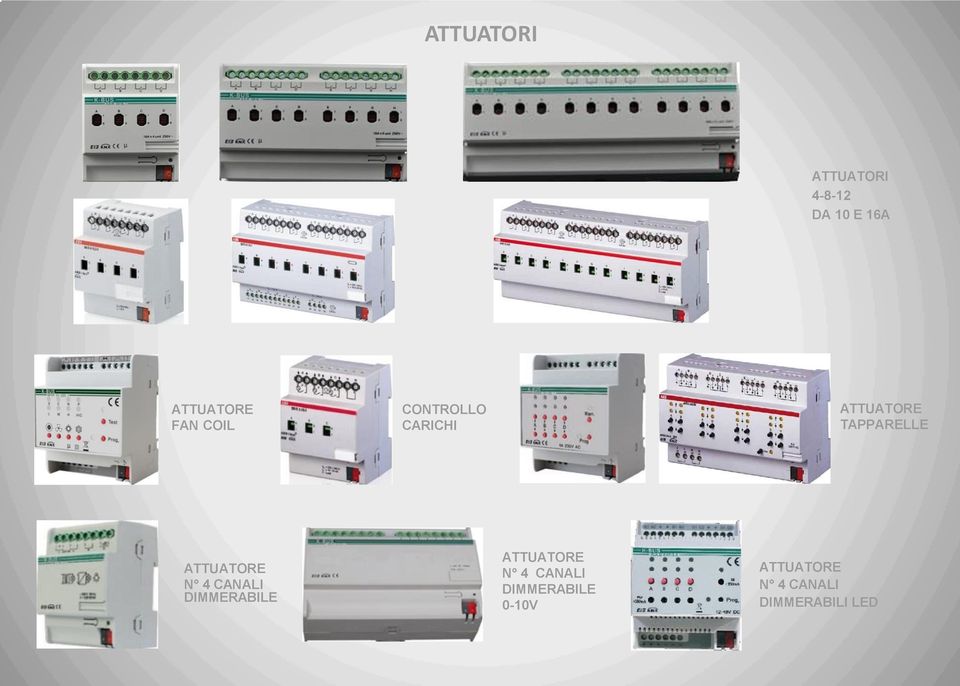 ATTUATORE N 4 CANALI DIMMERABILE ATTUATORE N 4