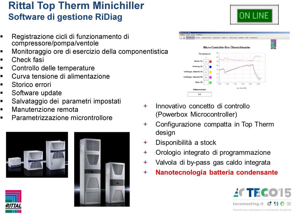 componentistica Check fasi Controllo delle temperature Curva tensione di alimentazione