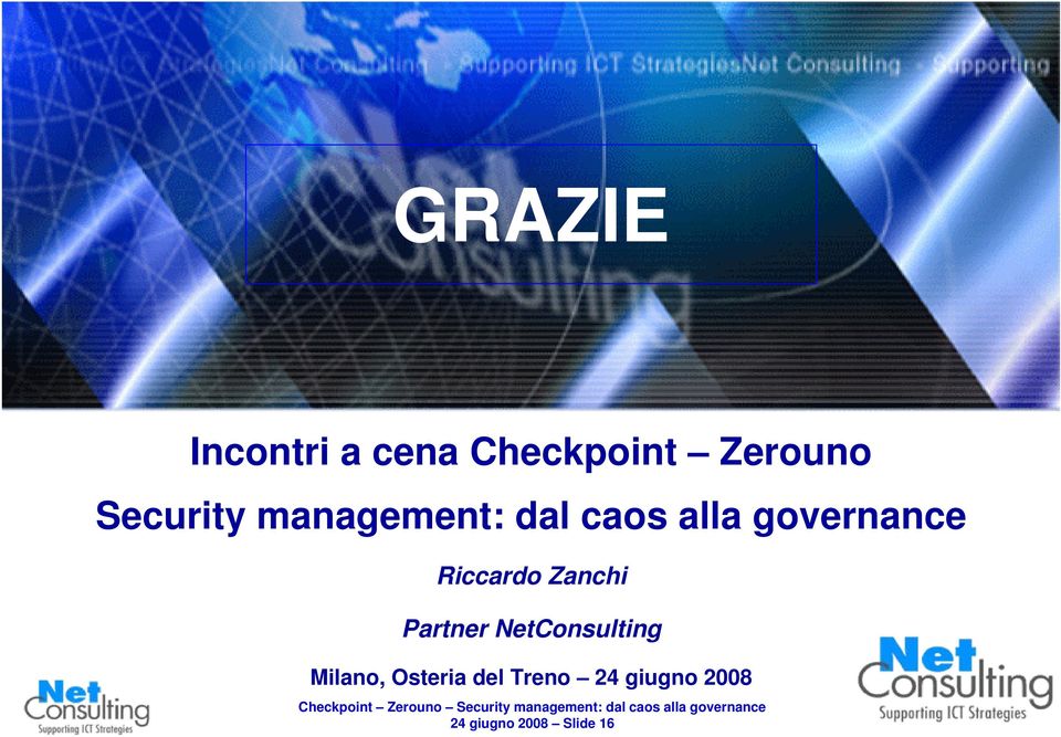 Riccardo Zanchi Partner NetConsulting Milano,