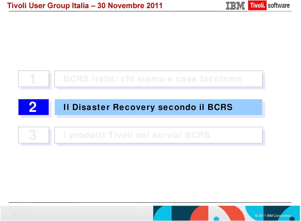 Recovery secondo il BCRS I