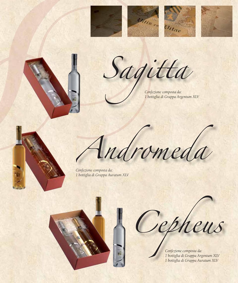 Grappa Auratum XLV  a Argentum XLV 1 bottiglia di