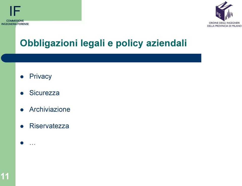 Privacy Sicurezza