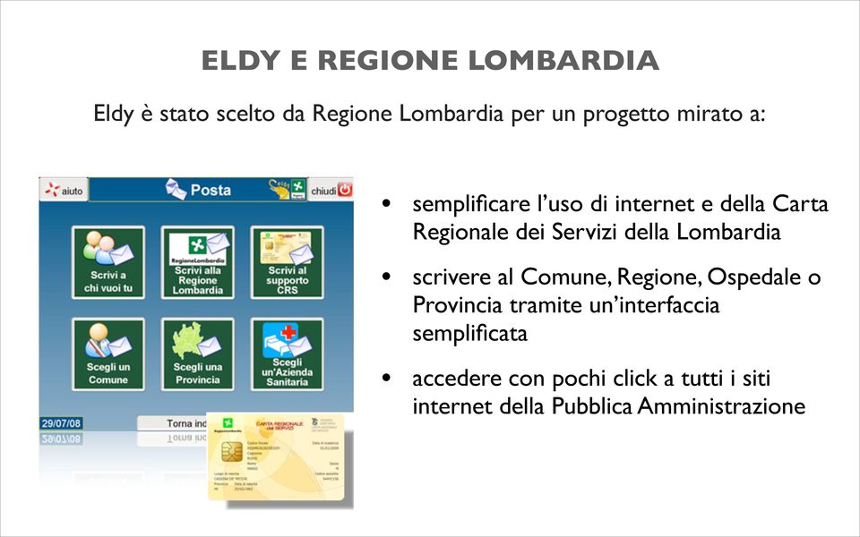 Lombardia scrivere al Comune, Regione, Ospedale o Provincia tramite un interfaccia