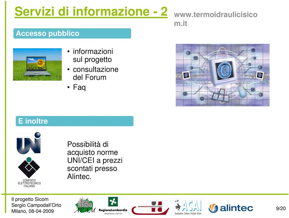 progetto consultazione del Forum Faq m.