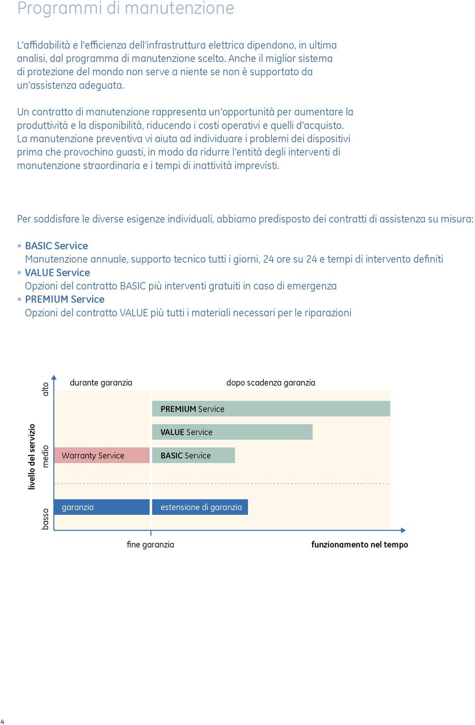 Un contratto di manutenzione rappresenta un opportunità per aumentare la produttività e la disponibilità, riducendo i costi operativi e quelli d acquisto.