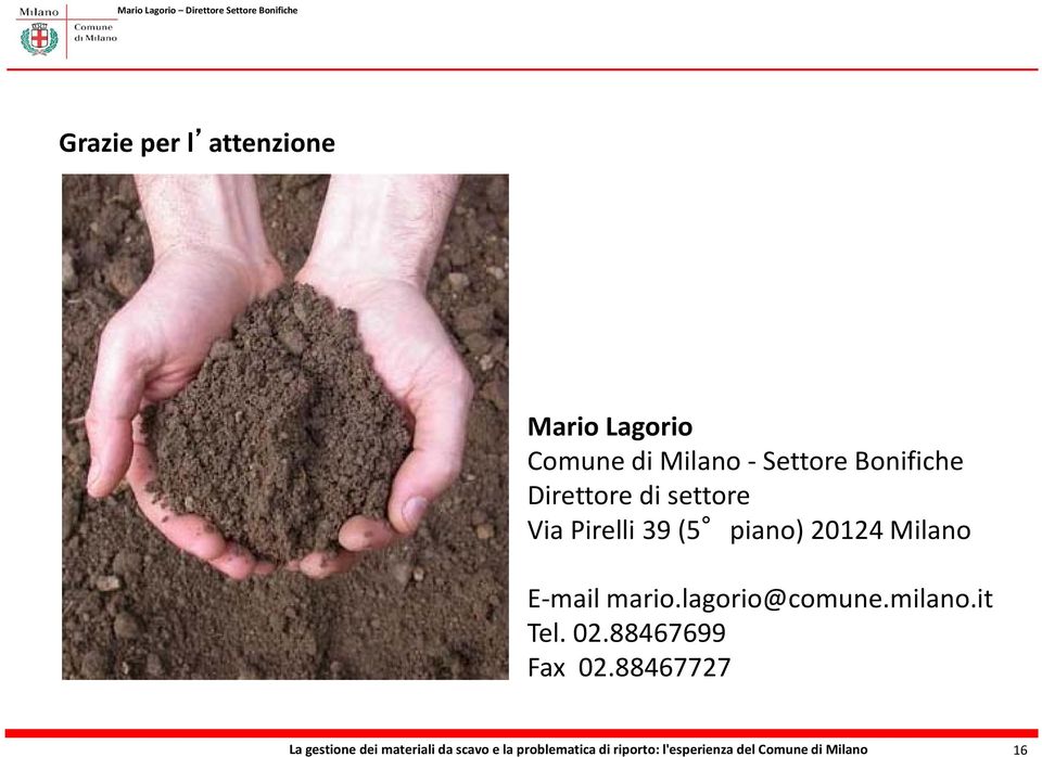 lagorio@comune.milano.it Tel. 02.88467699 Fax 02.