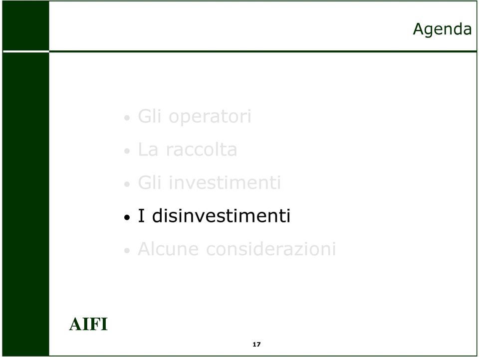 investimenti I