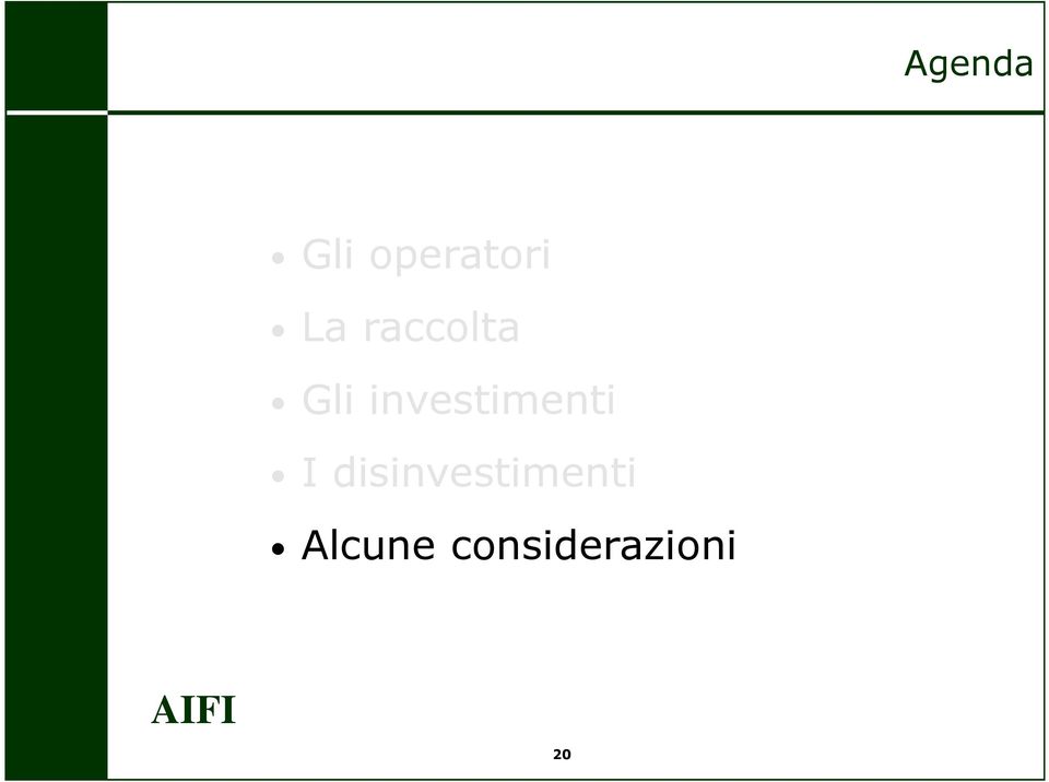 investimenti I