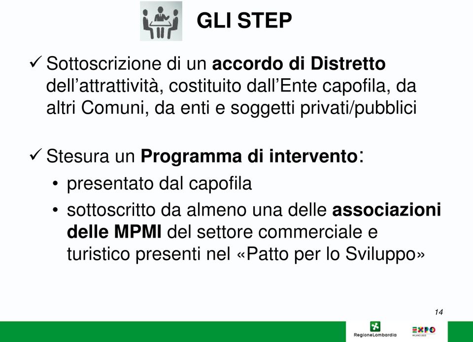 Programma di intervento: presentato dal capofila sottoscritto da almeno una delle