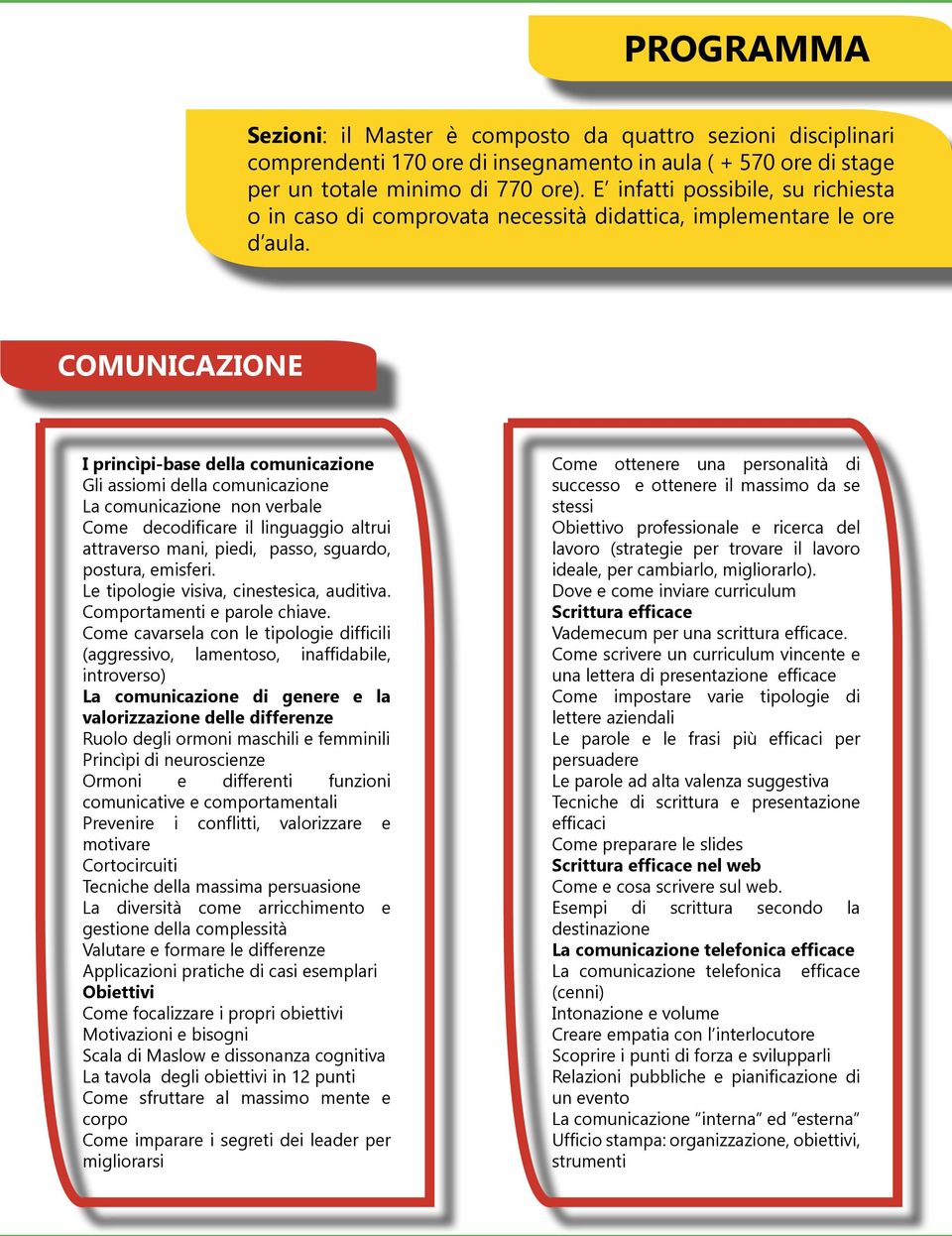 COMUNICAZIONE I princìpi-base della comunicazione Gli assiomi della comunicazione La comunicazione non verbale Come decodificare il linguaggio altrui attraverso mani, piedi, passo, sguardo, postura,