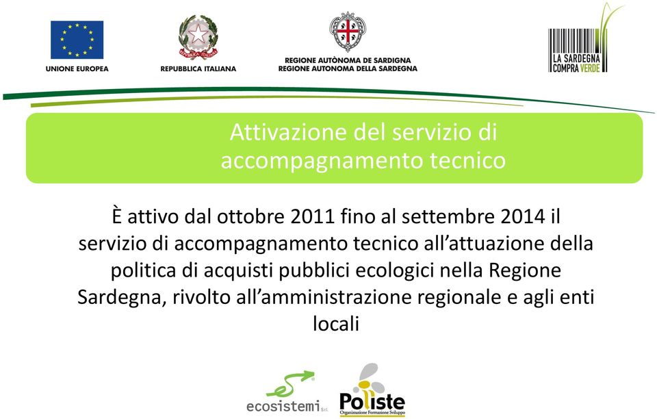 tecnico all attuazione della politica di acquisti pubblici ecologici