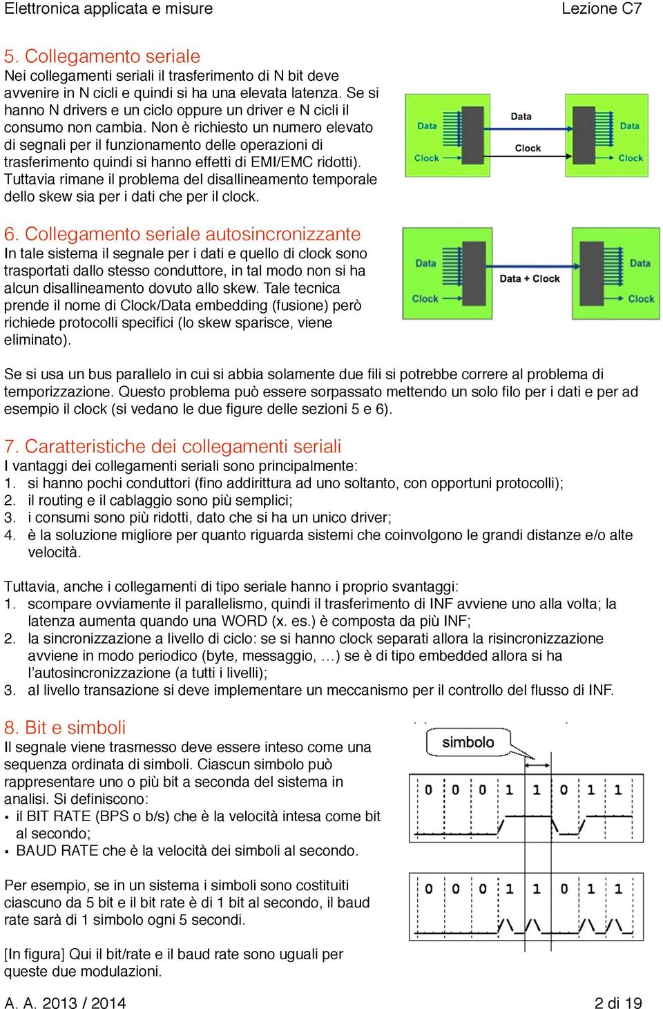 Non è richiesto un numero elevato di segnali per il funzionamento delle operazioni di trasferimento quindi si hanno effetti di EMI/EMC ridotti).