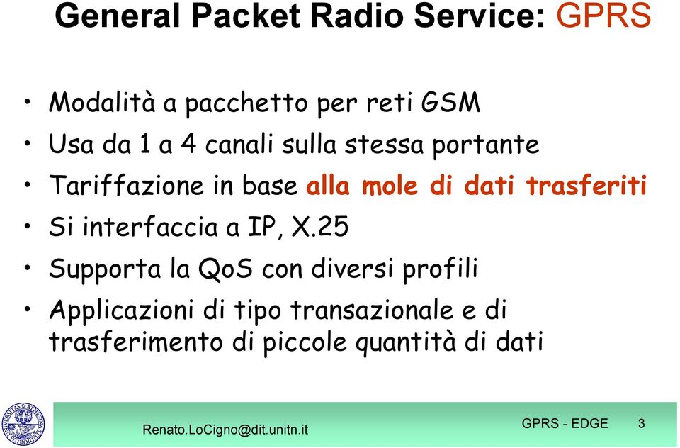 trasferiti Si interfaccia a IP, X.