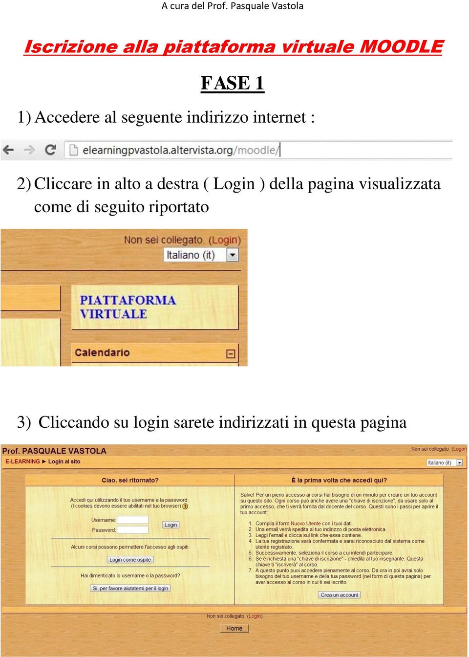 alto a destra ( Login ) della pagina visualizzata come di