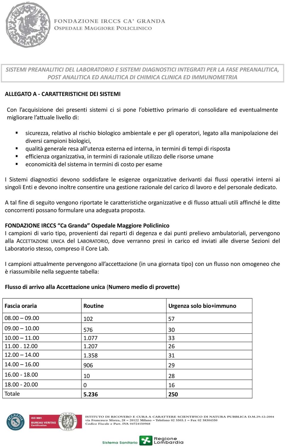 operatori, legato alla manipolazione dei diversi campioni biologici, qualità generale resa all utenza esterna ed interna, in termini di tempi di risposta efficienza organizzativa, in termini di