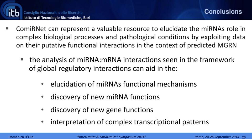 framework of global regulatory interactions can aid in the: elucidation of mirnas functional mechanisms discovery of new mirna functions discovery