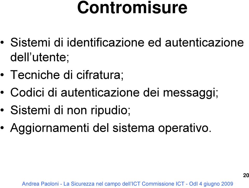 cifratura; Codici di autenticazione dei