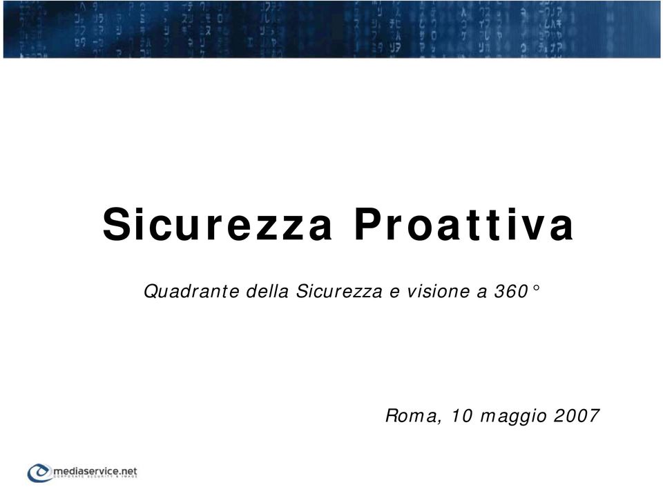 Sicurezza e visione