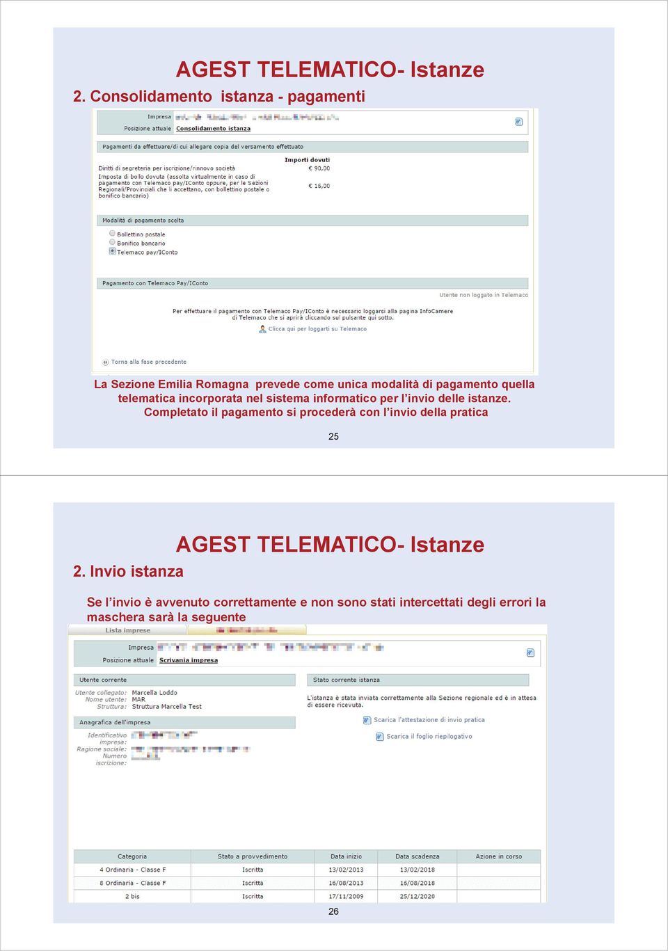 quella telematica incorporata nel sistema informatico per l invio delle istanze.