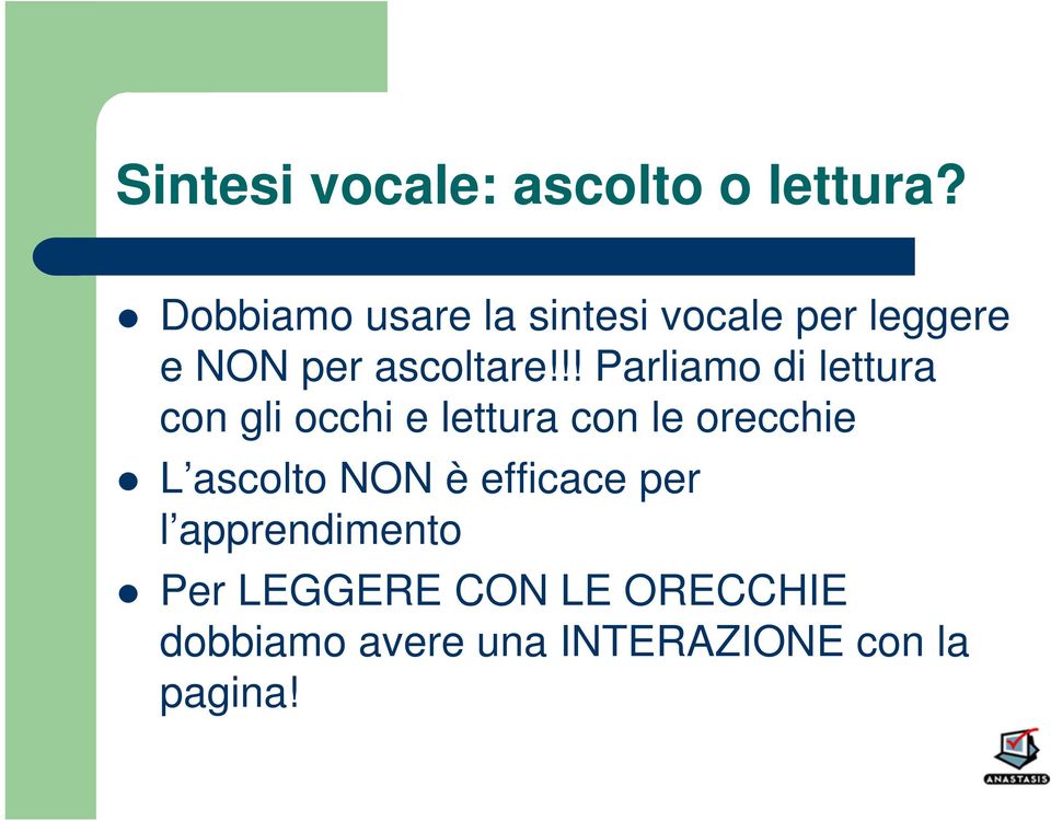 !! Parliamo di lettura con gli occhi e lettura con le orecchie L