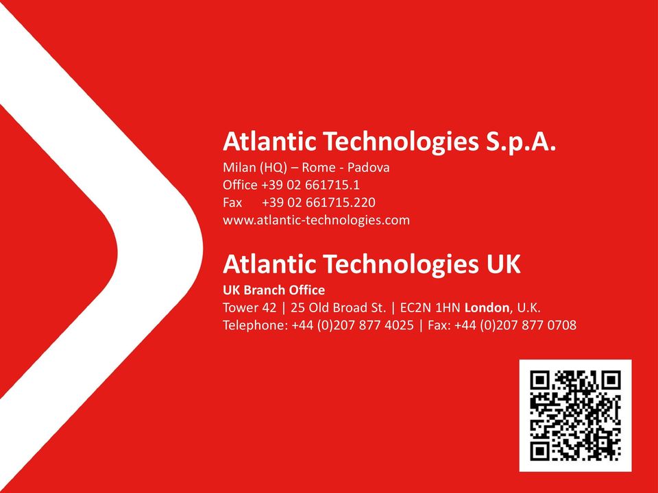 com Atlantic Technologies UK UK Branch Office Tower 42 25 Old Broad