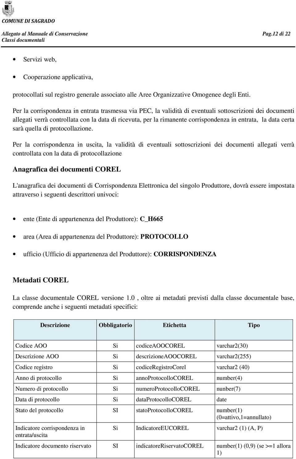 entrata, la data certa sarà quella di protocollazione.