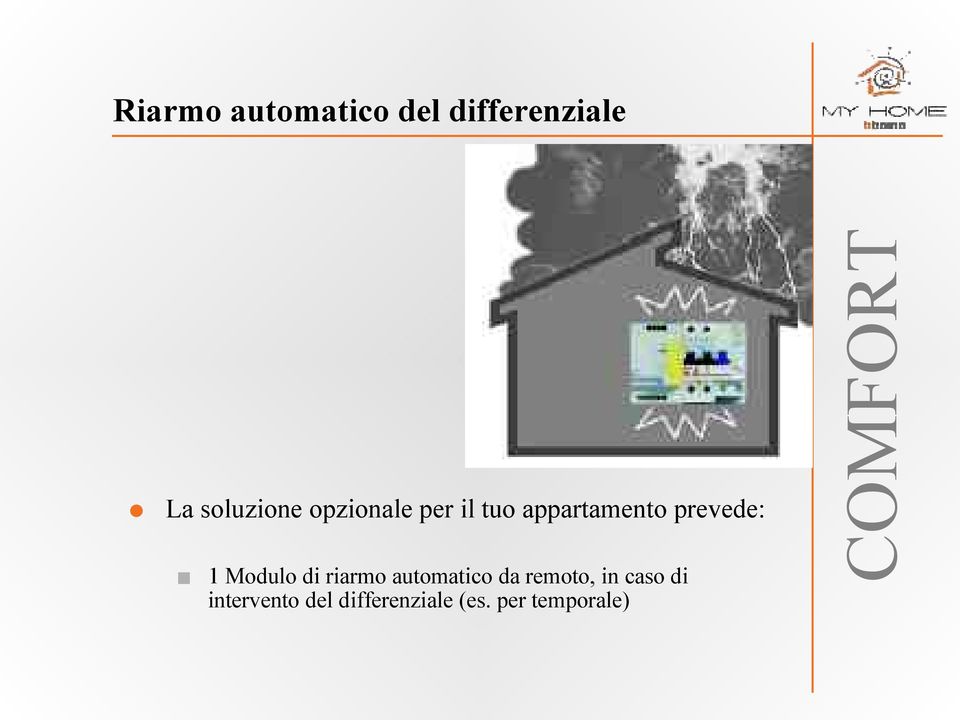 Modulo di riarmo automatico da remoto, in caso di