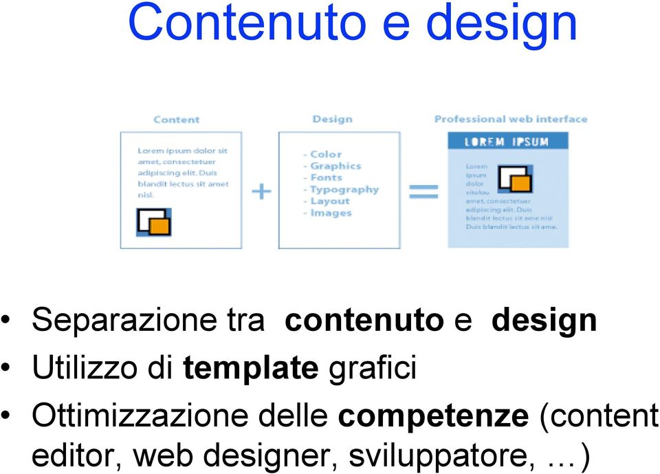 grafici Ottimizzazione delle competenze