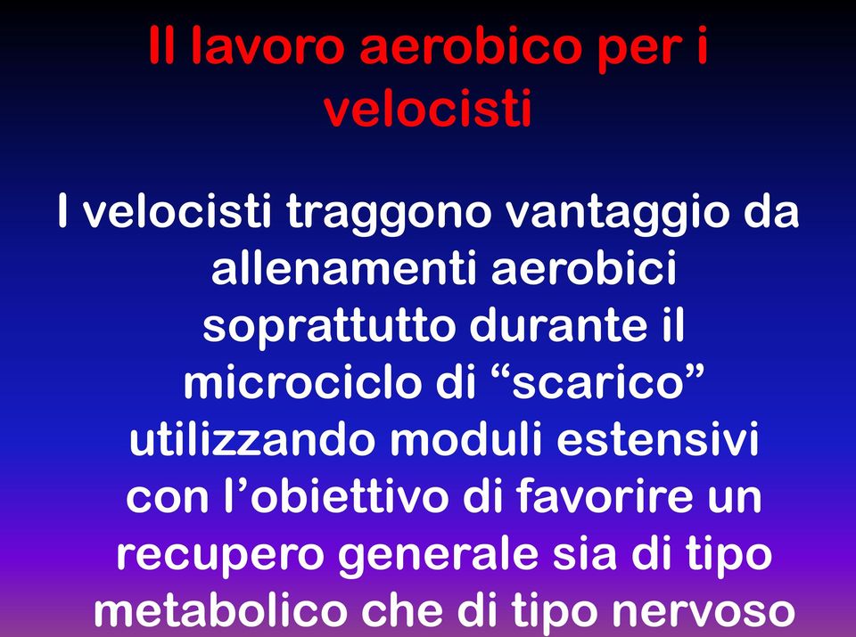 microciclo di scarico utilizzando moduli estensivi con l