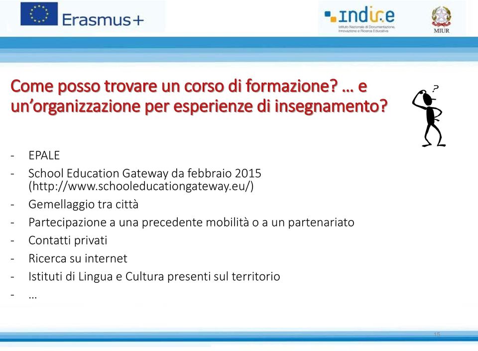 eu/) - Gemellaggio tra città - Partecipazione a una precedente mobilità o a un partenariato -