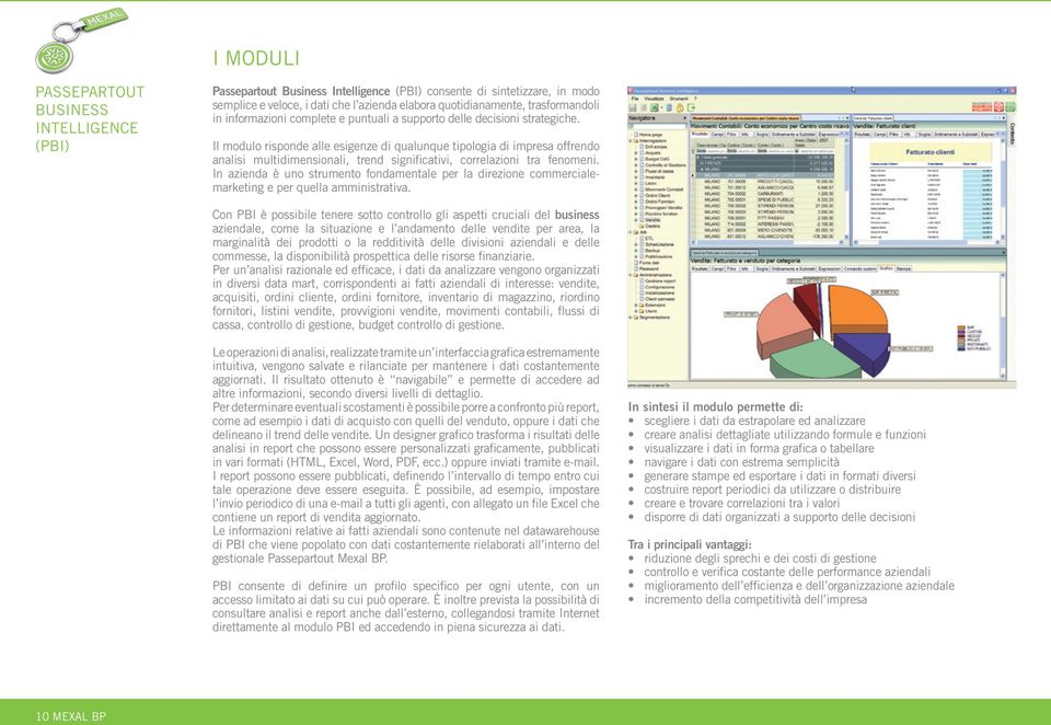 Il modulo risponde alle esigenze di qualunque tipologia di impresa offrendo analisi multidimensionali, trend significativi, correlazioni tra fenomeni.