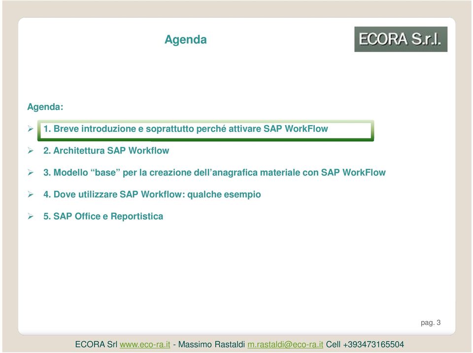 Architettura SAP Workflow 3.