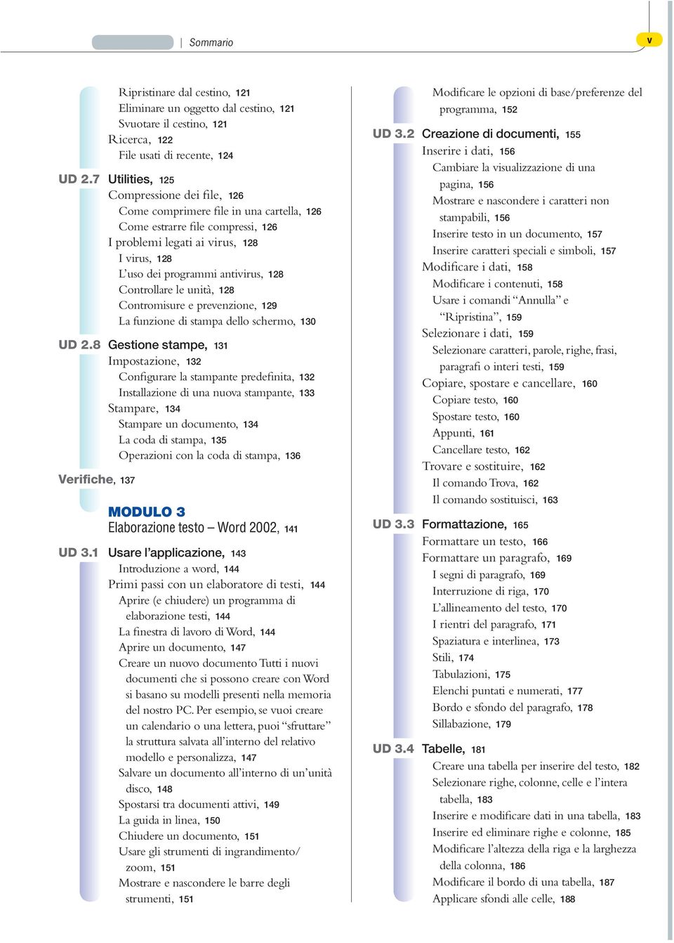 Controllare le unità, 128 Contromisure e prevenzione, 129 La funzione di stampa dello schermo, 130 UD 2.