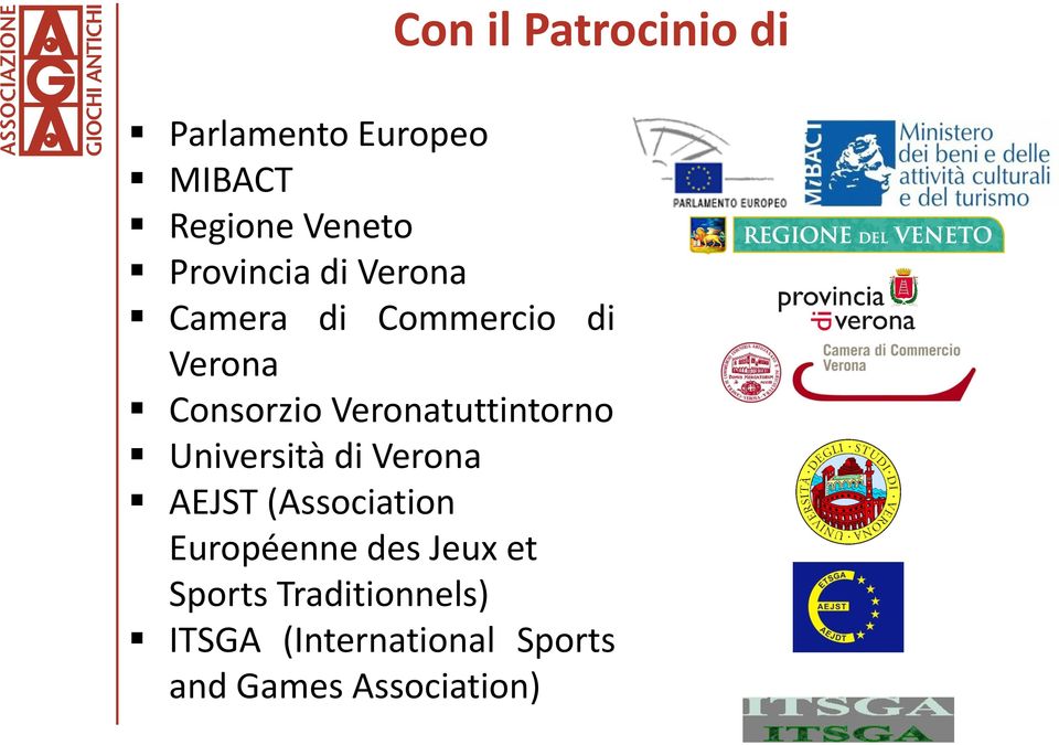 Veronatuttintorno Università di Verona AEJST (Association Européenne