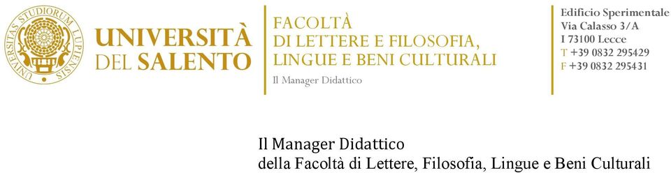 Lettere, Filosofia,