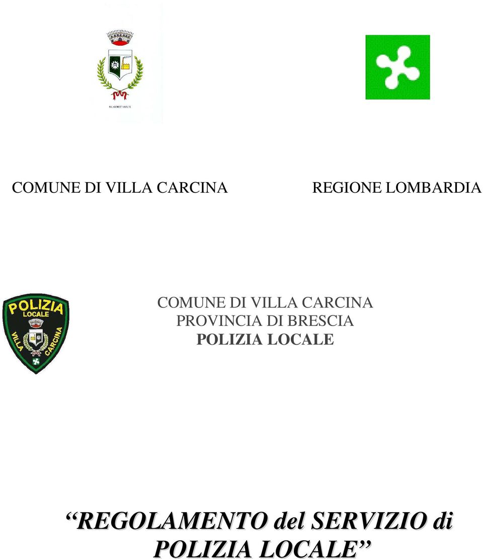 PROVINCIA DI BRESCIA POLIZIA LOCALE