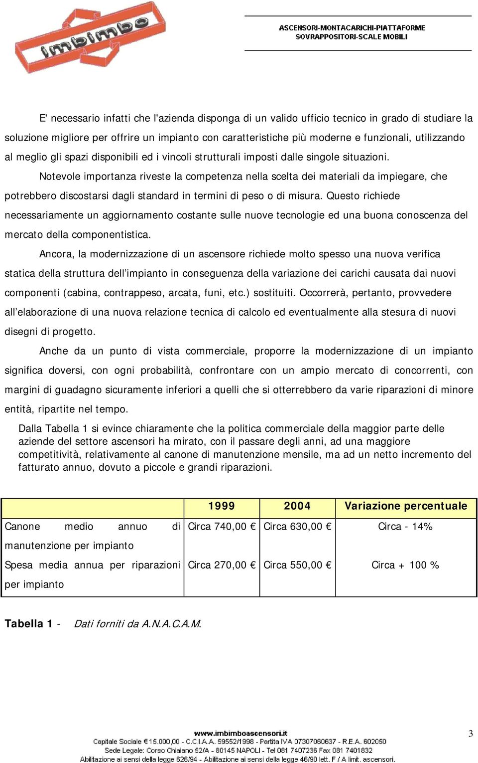 Notevole importanza riveste la competenza nella scelta dei materiali da impiegare, che potrebbero discostarsi dagli standard in termini di peso o di misura.