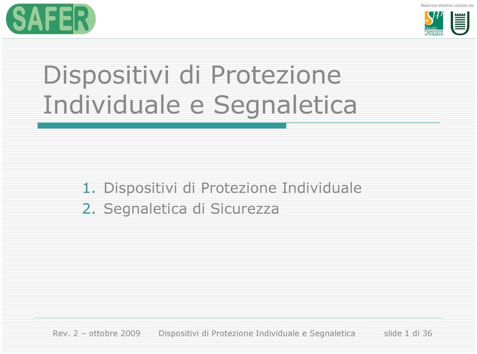 Segnaletica di Sicurezza Rev.