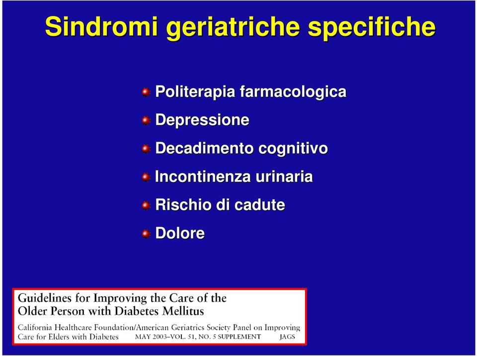 Depressione Decadimento cognitivo