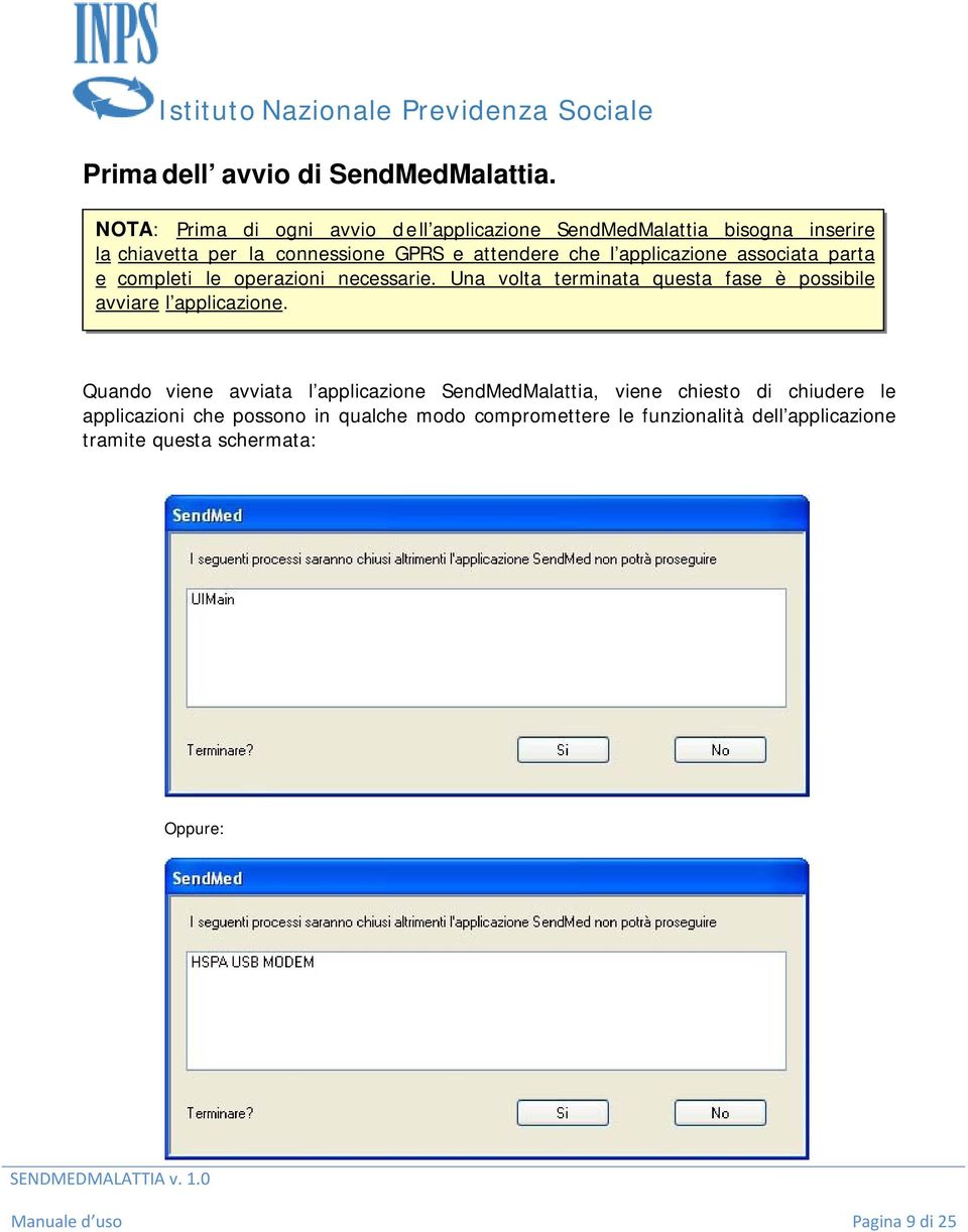 applicazione associata parta e completi le operazioni necessarie. Una volta terminata questa fase è possibile avviare l applicazione.