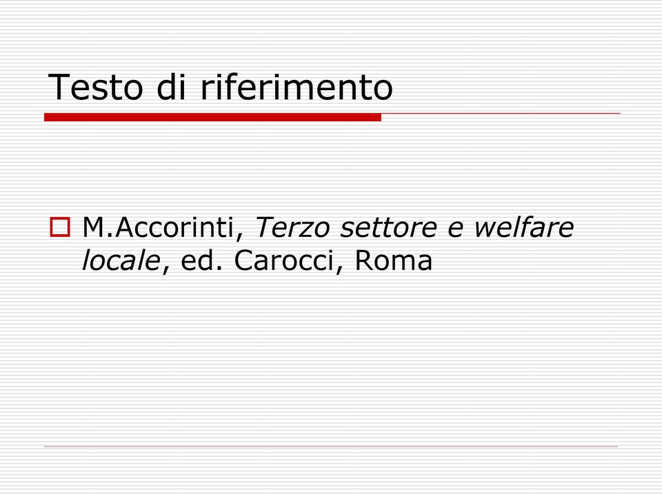 settore e welfare