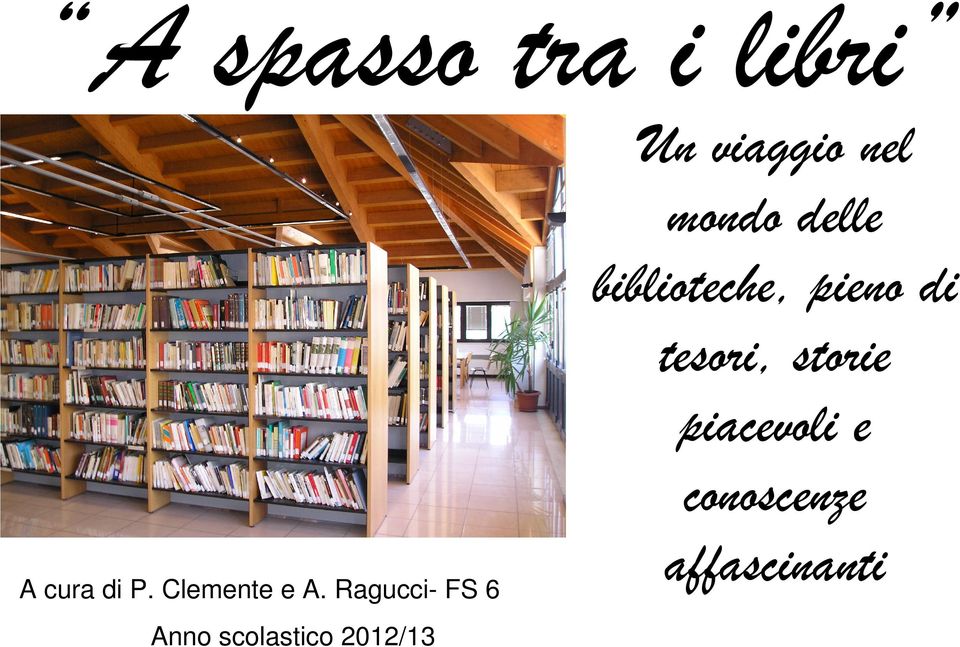 viaggio nel mondo delle biblioteche, pieno di