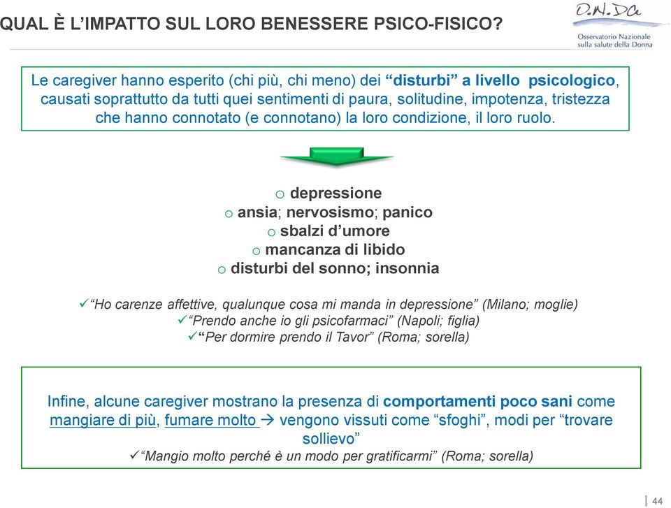 connotano) la loro condizione, il loro ruolo.