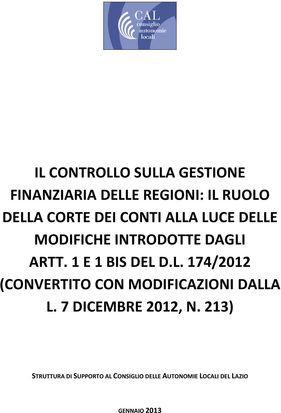 7 DICEMBRE 2012, N.