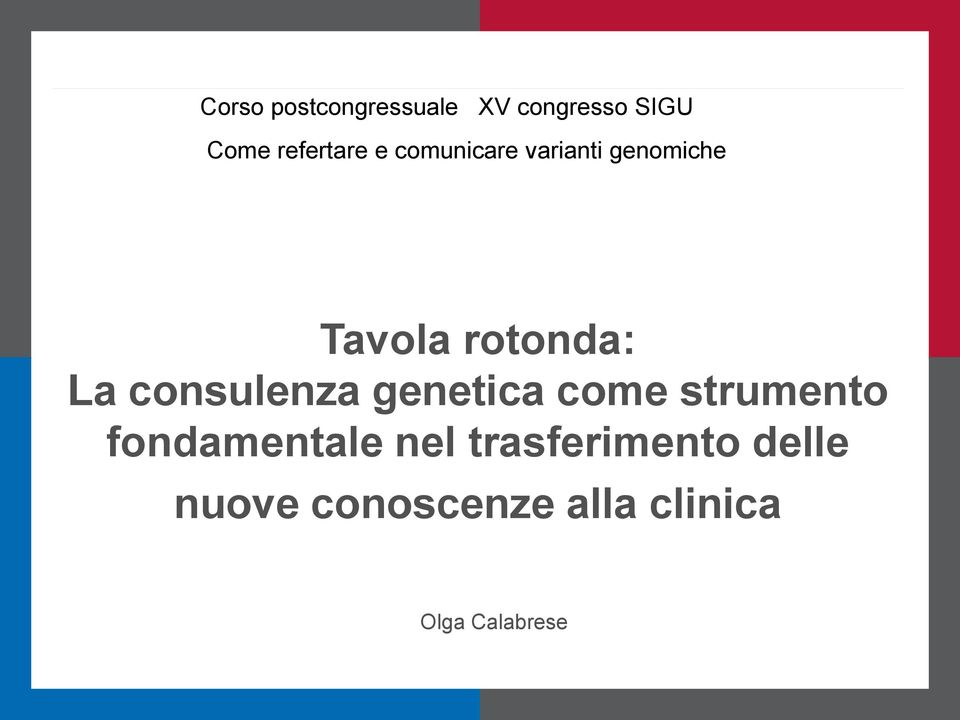 consulenza genetica come strumento fondamentale nel